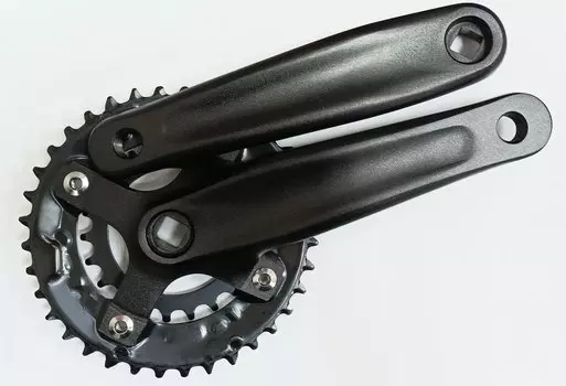 Cистема шатунов TRIX, 9x2ск., 1/2"х3/32", 22/36зуб., шатуны 170мм, алюминий, резьба 9/16", под квадрат, FSA04-S2236