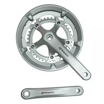 Система PROWHEEL, 172,5мм, 39/53T (ал.), 9S, BCD 130MM, под квадрат, 110,5, с защитой, RPF-420P-N