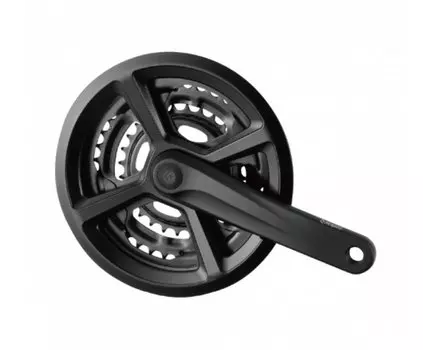 Система PROWHEEL 7/8 сталь звезды 28/38/48зуб алюмин. шатуны 170мм, под квадрат, Chainline 48.5мм, с защитой, 00-19063