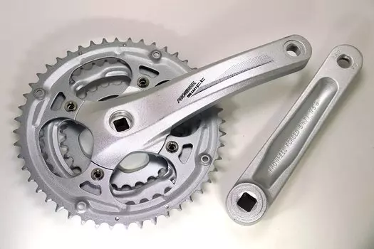 Система шатунов велосипедная PROWHEEL SWIFT- 200*175mm,(48/38/28) AL-6061-T6, CHAINLINE: 50, BCD: 104/64, под квадрат