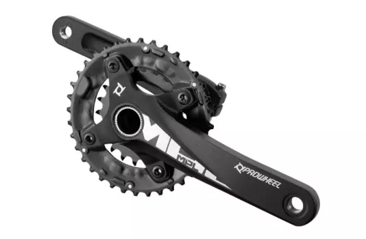 Система шатунов Prowheel MPL-501-TT-120, 2x10 скоростей, 24-38T, 175 мм, FatBike, черная, MPL-501-TT-120