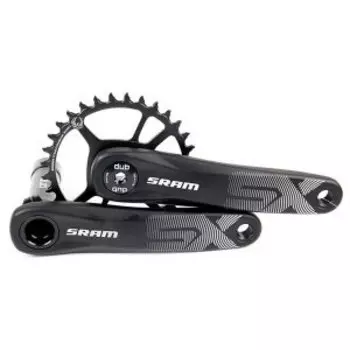 Система шатунов SRAM SX EAGLE, 11/12ск., звезда 30T, 170мм, AL EAGLE, DUB, без каретки, чёрные, ZSR22355