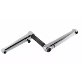 Шатуны TSB, Ghost drive cranks, BMX, двухэлементные, RHD/LHD, полый 22 мм вал, 48 шлицов, chrome, 03-200077