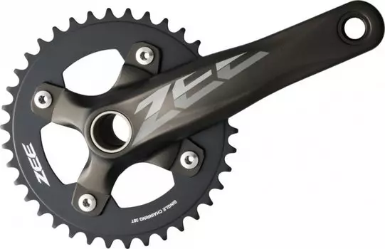 Система шатунов велосипеда Shimano Zee, M640, 175мм, 36T с кареткой EFCM640EA6X