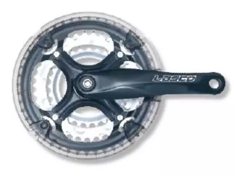 Система шатунов велосипедна LASCO под квадрат 119, 22/32/44Tх170мм, линия цепи 47,5мм, алюминий, звёзды-сталь, 3CF5844SP