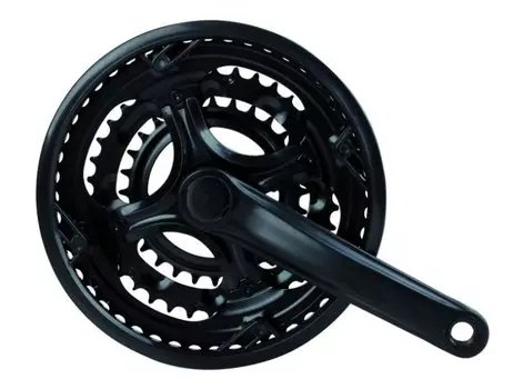 Система шатунов велосипедная 21-24 скорости сталь пластиковое покрытие 26/38/48 170мм 5-350119