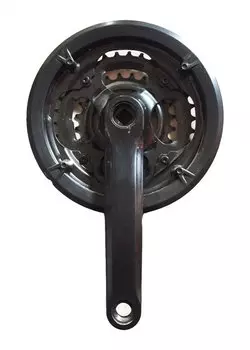 Система шатунов велосипедная 24/34/42T Vinca, длина шатуна 170мм, под квадрат, 9/16", сталь, черный, CW 11 black