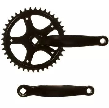 Система шатунов велосипедная GOLDEN SWALLOW GS-S112B, SQR, 40Т, длина шатуна 165 мм, черный, YCW3000004