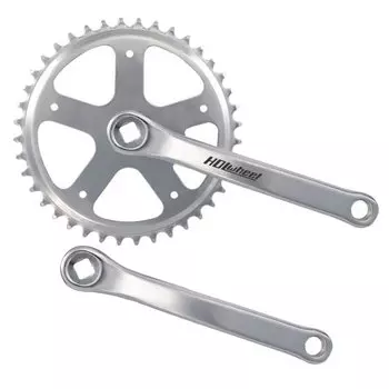 Система шатунов велосипедная HDL WHEEL HDL-S140 (STELS), шатуны сталь, 170мм, хром, звезда 1/2"x3/32", 44T, HDL-S140