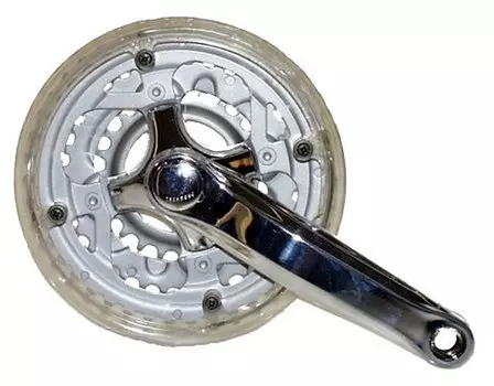 Система шатунов велосипедная MIGHTY 21-24 скорости алюминий/сталь 26/38/48 170мм 5-350313