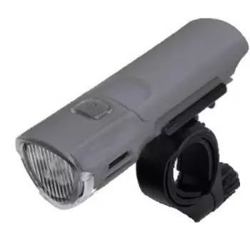 Фара велосипедная, Vinca Sport, 5 диодов, 120lumens, 3 режима работы, с батарейками, серая,VL 225
