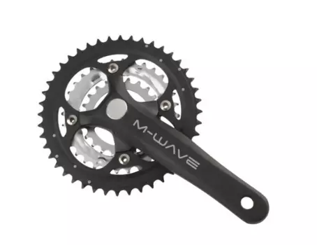 Система шатунов велосипедная MTB M-Wave 44/32/22, L-175, черный, 351235