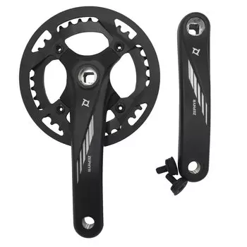 Система шатунов велосипедная PROWHEEL, AL-6061-T6, CHAINLINE:76,5, BCD:104, черный, ZEPHYR-236A,36T*165MM,FAT