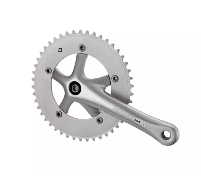 Система шатунов велосипедная PROWHEEL, для синглспидов и фиксов, 48T, шатуны170 мм, серебристый, SOLID-248T-F-1S