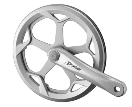 Система шатунов велосипедная PROWHEEL, для велосипедов класса Road Enthusiast, 48T, 175 мм, серебристый, PRO-548PP-3