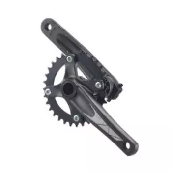 Система шатунов велосипедная SAMOX FAT 1x10S 36T, сталь, черная, TAF26-D36NS-EB2401 (P203)