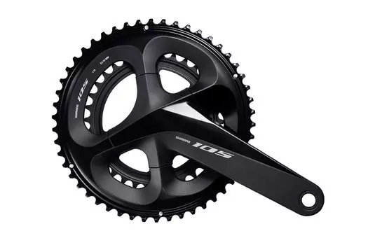 Система шатунов велосипедная Shimano 105 R7000, 11скоростей, 172,5 мм, 53/39T, черный, IFCR7000DX39L