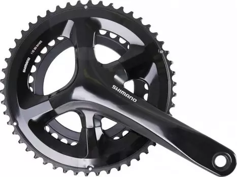 Система шатунов велосипедная SHIMANO 105 RS510, 172.5 мм, 11 скоростей, 50/34T, черный, EFCRS510DX04X