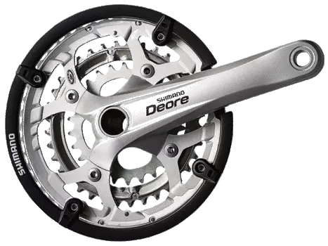 Система шатунов велосипедная Shimano 9 скоростей 22х32х44 170 мм 2-749