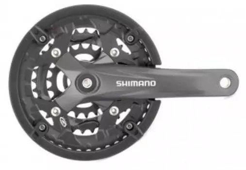 Система шатунов велосипедная Shimano Acera M391, 170мм, Кв, 48/36/26T, защ, черный EFCM391C866CL