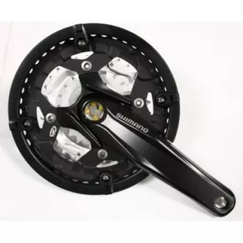 Система шатунов велосипедная Shimano Alivio, M430, 170мм, Квадрат, 44/32/22T, EFCM430C422CSL