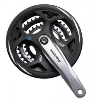 Система шатунов велосипедная Shimano Altus, M311, 170мм, каретка Квадрат, 42/32/22T, EFCM311C222CS