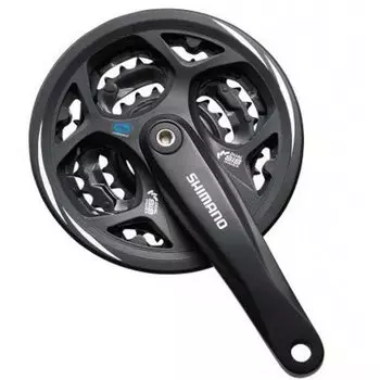 Система шатунов велосипедная Shimano Altus, M311, 175мм, каретка Квадрат, 42/32/22T, AFCM311E222CL