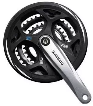 Система шатунов велосипедная Shimano Altus, M311, 175мм, каретка Квадрат, 42/32/22T, EFCM311E222CS