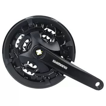 Система шатунов велосипедная SHIMANO Altus MT101, 170 мм, 44/32/22T, под квадрат, 3х9 скоростей, EFCMT101C422CLB