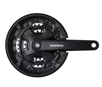 Система шатунов велосипедная SHIMANO Altus, MT101, 175мм, 40/30/22, черный, EFCMT101E002CLB