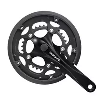 Система шатунов велосипедная Shimano Claris RS200, 8 ск, 170мм, 50/34T, черный, под квадрат, EFCRS200C04X
