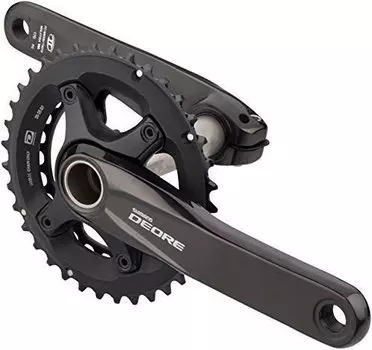 Система шатунов велосипедная Shimano Deore FC-M6000-2, длина шатунов 175 мм, интегрированный вал, EFCM6000EX44X