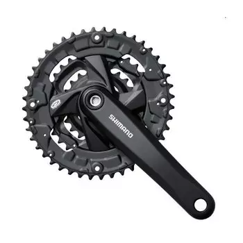 Система шатунов велосипедная Shimano M371, 170мм, Квадрат, 44/32/22, с болтами, EFCM371C422CL