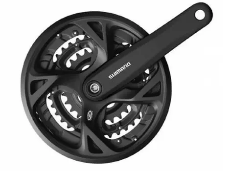 Система шатунов велосипедная Shimano M371, 175мм, Квадрат, 44/32/22, с болтами, EFCM371E422CL