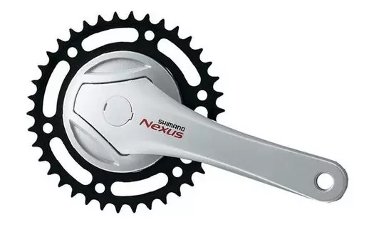 Система шатунов велосипедная SHIMANO Nexus NX75, 170мм, квадрат, 38T, без упаковки AFCNX75C8B