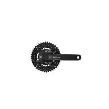 Система шатунов велосипедная Shimano Tourney TY, 42/34/24T, 3x6/7/8 скоростей, 170мм, квадрат, черная, AFCTY301C244XL