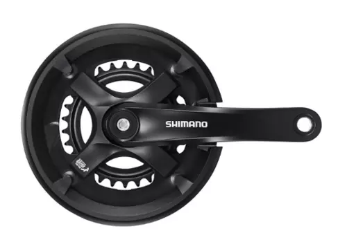 Система шатунов велосипедная SHIMANO TY501, 170мм, для 2x7/8ск, 46/30, черный, EFCTY5012C60CLB