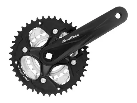 Система шатунов велосипедная SUN RACE FCM500, 24/34/42T, L175 мм, FCM500.00DD.SS0.BX