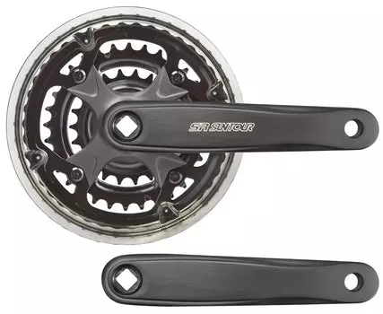 Система шатунов велосипедная SUNTOUR CW-XCC-T202PBSG, 22/32/42T, 152 мм, под ромб, ST (580130)