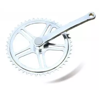 Система шатунов велосипедная TBS D403-DZ, 1 ск, под квадрат 165 мм, 40T, стальная