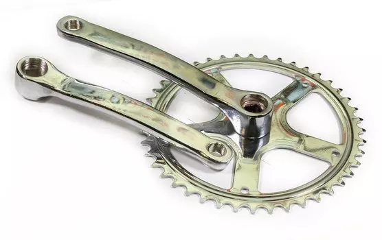 Система шатунов велосипедная TRIX, звезда на 44 зубьев, 1/2" x 3/32", 165 мм, хром, XH-E123 (9243)