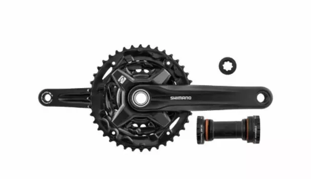 Система Shimano Acera, FC-MT210, 30/40/22T, 3x9 скоростей, 170мм, BSA, черная, без упаковки, AFCMT2103CB002XL