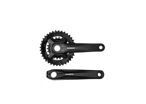 Система SHIMANO Acera, FC-MT210, 36/22T, 2x9, 170мм, интегрированный вал, черная, AFCMT210BCB62L