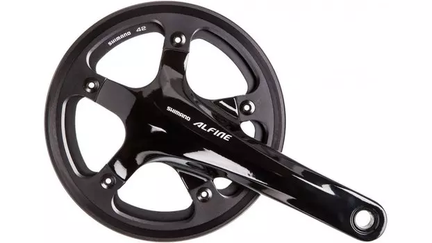 Система SHIMANO Alfine Система, 42 teeth, black, singlespeed, incl. BSA bottom bracket, FC-S501, 170, RA100111