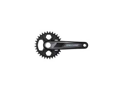 Система SHIMANO Deore, FC-M6120, 30T, 1x12 скоростей, 170мм, интегрированный вал, черная, AFCM61201CBA2