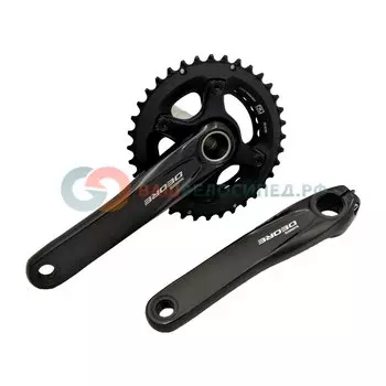 Система SHIMANO Deore M6000-B2, 175 мм, 10 скоростей, 36/26T, без каретки, CL+3мм, черный, EFCM6000BEX66X