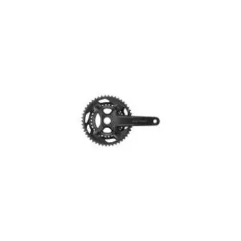 Система Shimano GRX, FC-RX600, 46/30T, 2x11 скоростей, 170мм, интегрированный вал, черная, без упаковки, AFCRX600112CX60