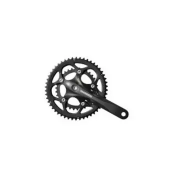 Система SHIMANO Sora, FC-R3450, 50/34T, 2x9 скоростей, 170мм, интегрированный вал, черная, AFCR3450C04XL