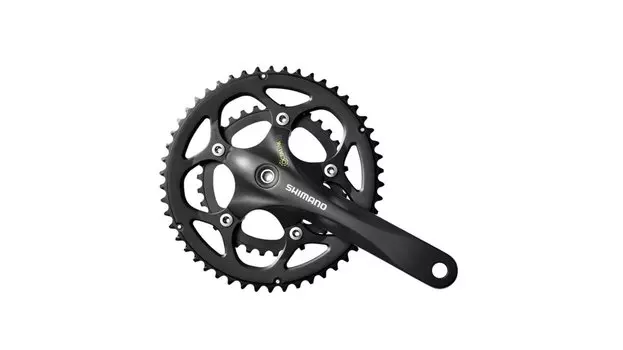 Система SHIMANO Sora, FC-R3450, 50/34T, 2x9 скоростей, 170мм, интегрированный вал, черная, AFCR3450C04XL