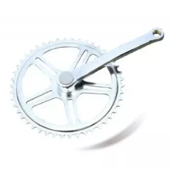 Система шатунов велосипедная TBS D403-DZ, 1 ск, под квадрат 165 мм, 40T, стальная